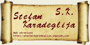 Stefan Karadeglija vizit kartica